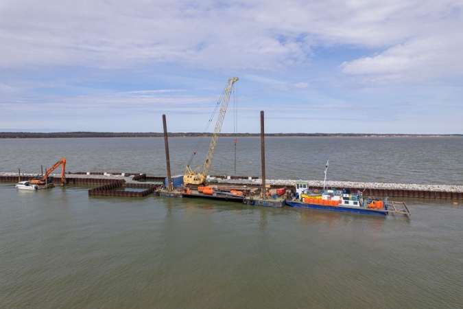 Przekop Mierzei Wiślanej. Śluza kanału już po testach [WIDEO, ZDJĘCIA]-GospodarkaMorska.pl