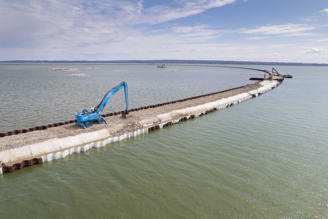 Przekop Mierzei Wiślanej. Śluza kanału już po testach [WIDEO, ZDJĘCIA]-GospodarkaMorska.pl