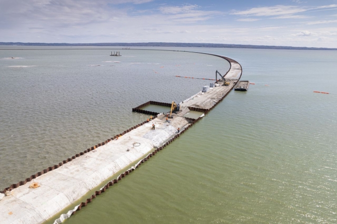 Przekop Mierzei Wiślanej. Śluza kanału już po testach [WIDEO, ZDJĘCIA]-GospodarkaMorska.pl