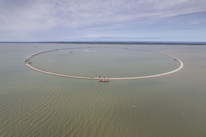 Przekop Mierzei Wiślanej. Śluza kanału już po testach [WIDEO, ZDJĘCIA]-GospodarkaMorska.pl
