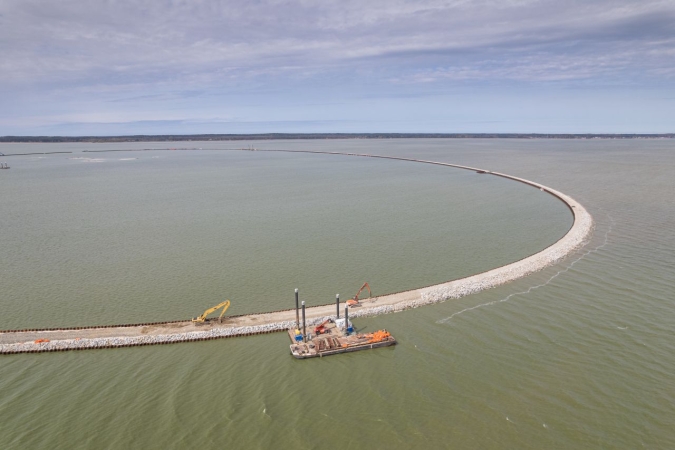 Przekop Mierzei Wiślanej. Śluza kanału już po testach [WIDEO, ZDJĘCIA]-GospodarkaMorska.pl