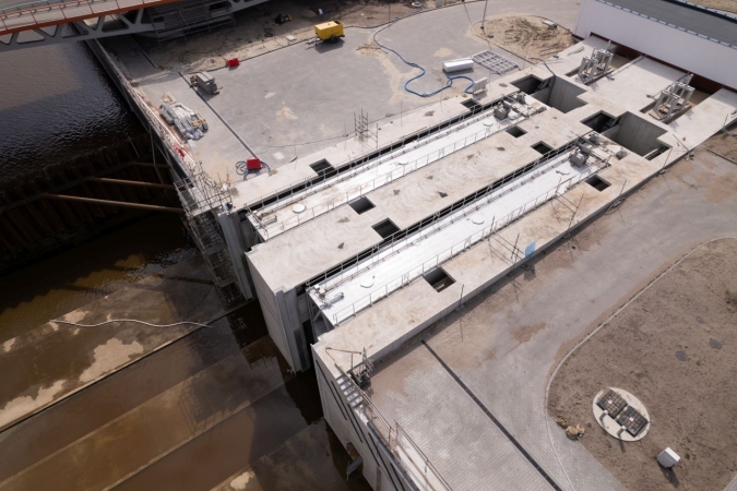 Przekop Mierzei Wiślanej. Śluza kanału już po testach [WIDEO, ZDJĘCIA]-GospodarkaMorska.pl