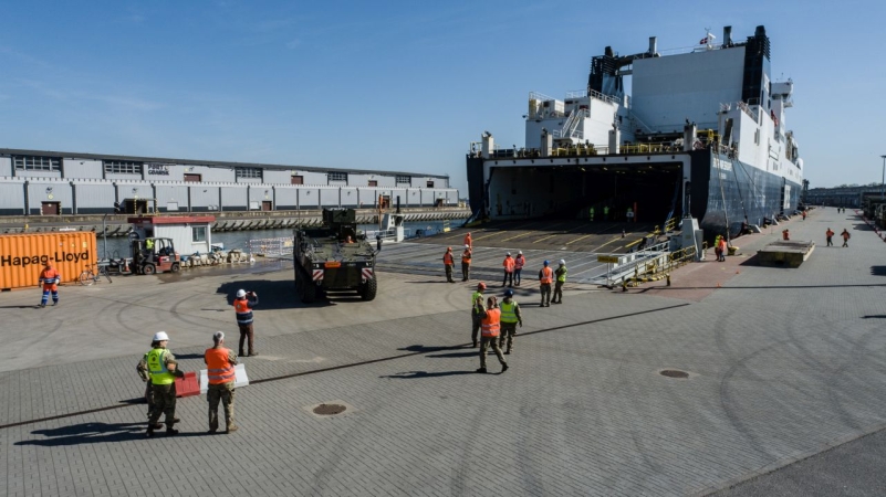 Ćwiczenia Defender Europe 2022. Wojska NATO w Porcie Gdańsk [WIDEO, ZDJĘCIA]-GospodarkaMorska.pl