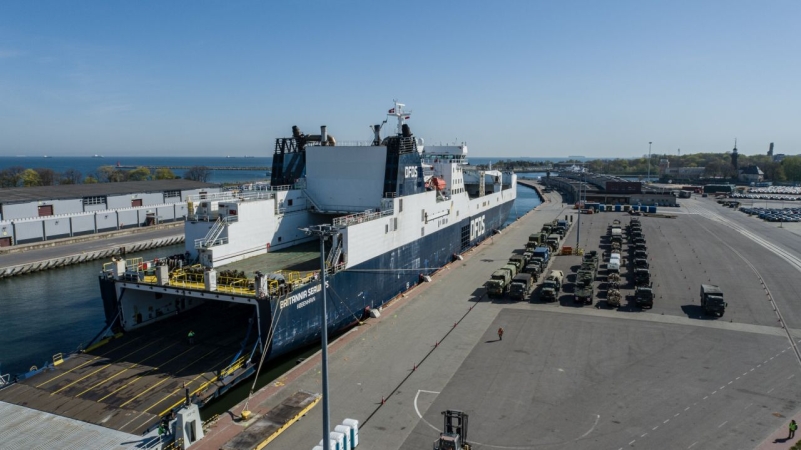 Ćwiczenia Defender Europe 2022. Wojska NATO w Porcie Gdańsk [WIDEO, ZDJĘCIA]-GospodarkaMorska.pl