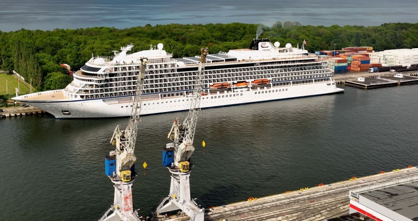 Dwa wycieczkowce w jeden dzień. W Porcie Gdańsk Viking Jupiter i Viking Star [WIDEO, ZDJĘCIA]-GospodarkaMorska.pl