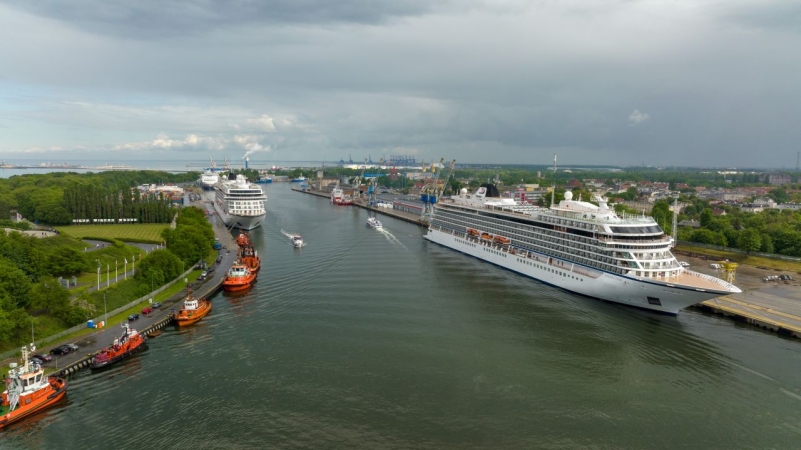 Dwa wycieczkowce w jeden dzień. W Porcie Gdańsk Viking Jupiter i Viking Star [WIDEO, ZDJĘCIA]-GospodarkaMorska.pl