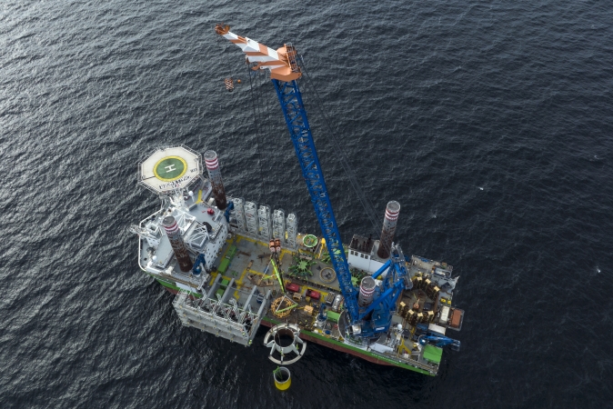 RWE pierwsze na świecie, innowacyjne stalowe kołnierze zainstalowane na farmie wiatrowej Kaskasi-GospodarkaMorska.pl