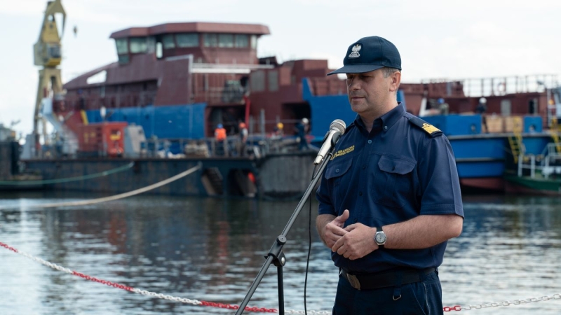 [WIDEO, FOTO] Kadłub patrolowca dla Straży Granicznej oficjalnie zwodowany-GospodarkaMorska.pl