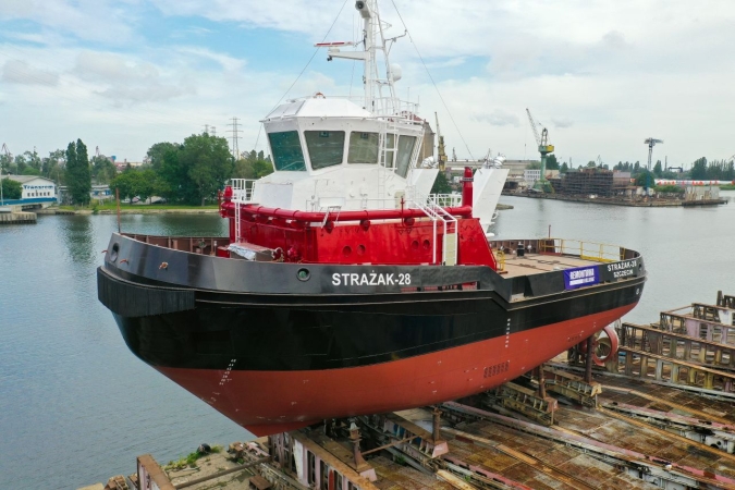 Strażak-28 dla ZMPSiŚ zwodowany w Remontowej Shipbuilding-GospodarkaMorska.pl