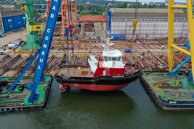 Strażak-28 dla ZMPSiŚ zwodowany w Remontowej Shipbuilding-GospodarkaMorska.pl