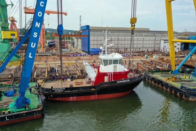 Strażak-28 dla ZMPSiŚ zwodowany w Remontowej Shipbuilding-GospodarkaMorska.pl