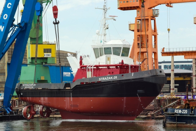 Strażak-28 dla ZMPSiŚ zwodowany w Remontowej Shipbuilding-GospodarkaMorska.pl