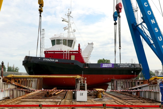 Strażak-28 dla ZMPSiŚ zwodowany w Remontowej Shipbuilding-GospodarkaMorska.pl