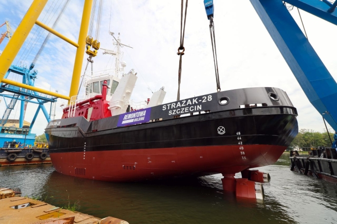 Strażak-28 dla ZMPSiŚ zwodowany w Remontowej Shipbuilding-GospodarkaMorska.pl