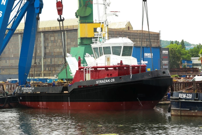 Strażak-28 dla ZMPSiŚ zwodowany w Remontowej Shipbuilding-GospodarkaMorska.pl