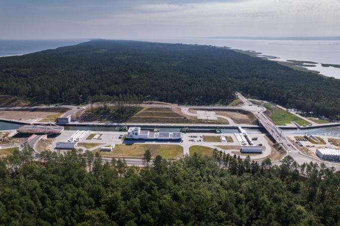 Droga wodna łącząca Zalew Wiślany z Zatoką Gdańską. Pierwszy etap budowy na ukończeniu [WIDEO, ZDJĘCIA] -GospodarkaMorska.pl