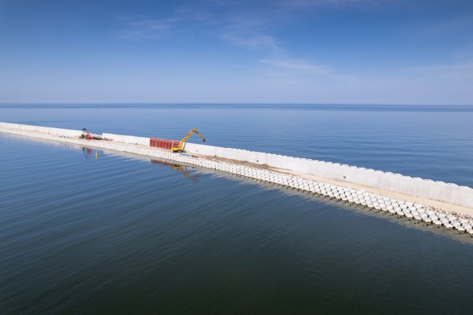 Droga wodna łącząca Zalew Wiślany z Zatoką Gdańską. Pierwszy etap budowy na ukończeniu [WIDEO, ZDJĘCIA] -GospodarkaMorska.pl