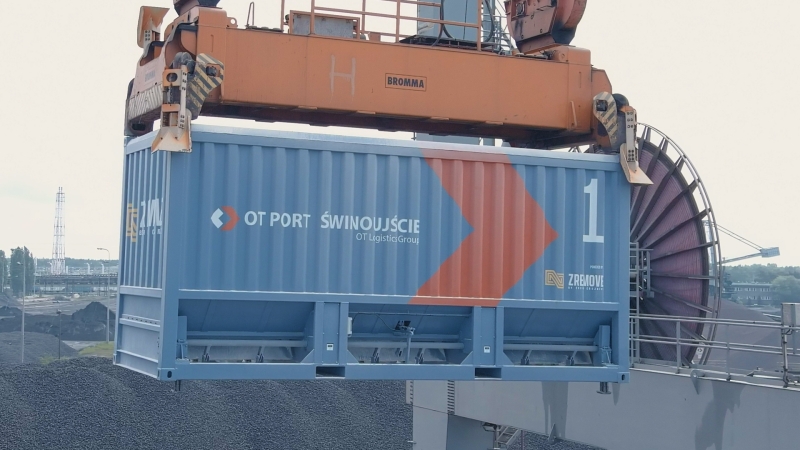 Kontener z Chojnic usprawni transport zbóż [WIDEO]-GospodarkaMorska.pl