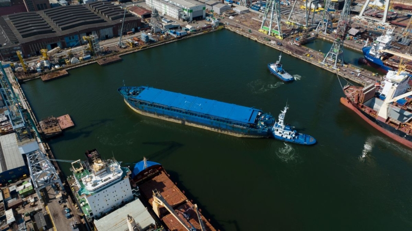 Tłoczno w Stoczni Remontowej Nauta S.A. [WIDEO, ZDJĘCIA]-GospodarkaMorska.pl