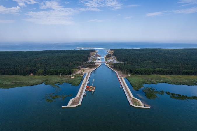 Ostatnie prace i porządki na budowie Kanału Żeglugowego na Mierzei Wiślanej-GospodarkaMorska.pl