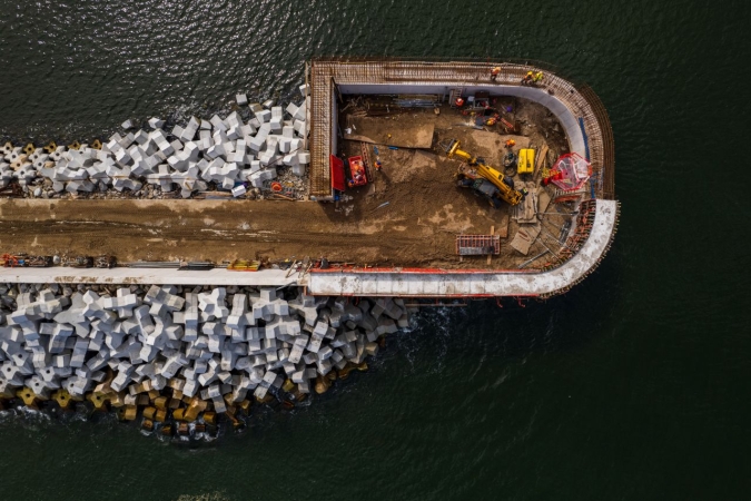 Ostatnie prace i porządki na budowie Kanału Żeglugowego na Mierzei Wiślanej-GospodarkaMorska.pl