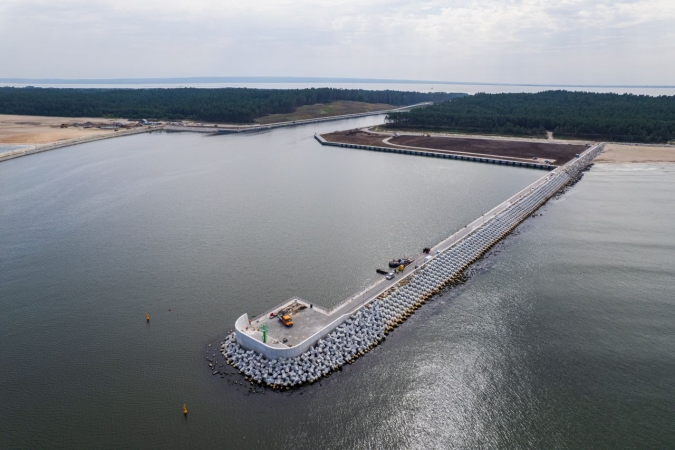 Ostatnie prace i porządki na budowie Kanału Żeglugowego na Mierzei Wiślanej-GospodarkaMorska.pl