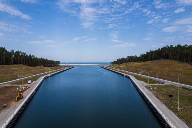 Ostatnie prace i porządki na budowie Kanału Żeglugowego na Mierzei Wiślanej-GospodarkaMorska.pl