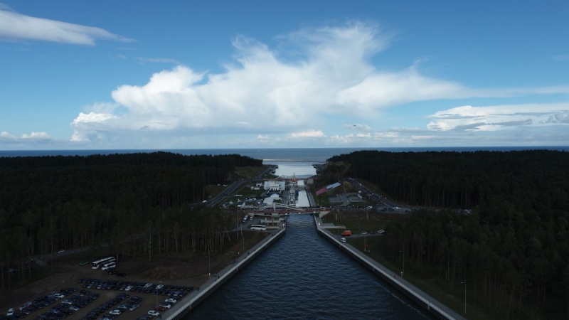 Otwarcie kanału żeglugowego przez Mierzeję Wiślaną [WIDEO]-GospodarkaMorska.pl