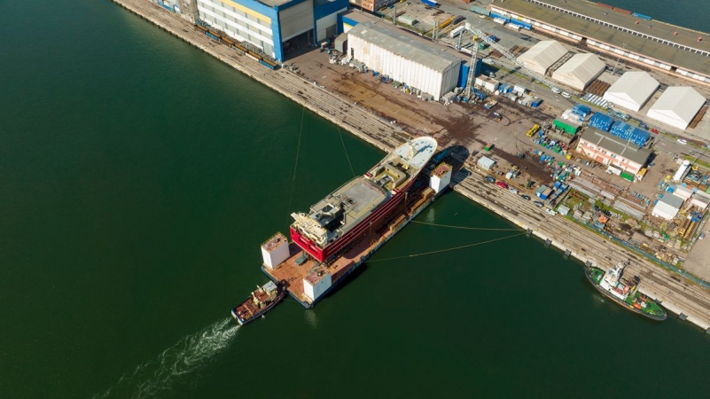 Stocznia Karstensen. Zobacz wodowanie statku rybackiego Altaire [WIDEO, ZDJĘCIA]-GospodarkaMorska.pl