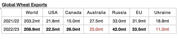 Zboża w 2022/2023. 25 mln ton mniej gruboziarnistych. 14,5 mln ton więcej soi. 5,7 mln ton więcej pszenicy -GospodarkaMorska.pl