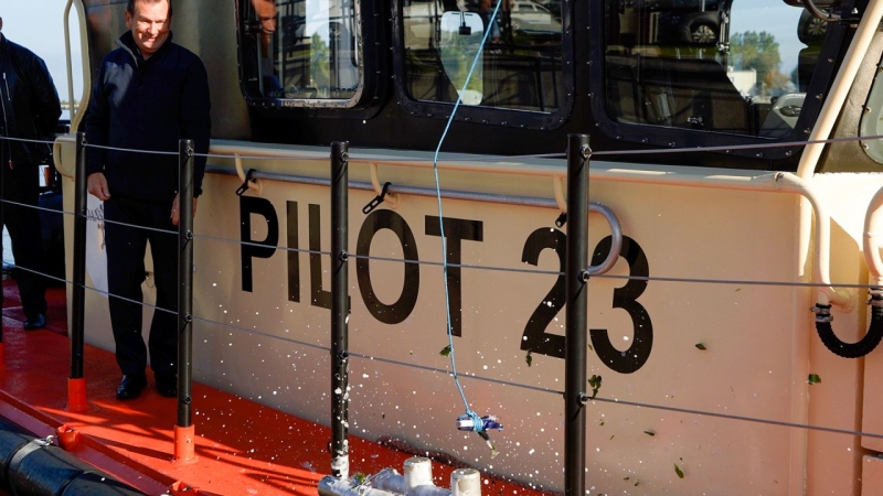 Najnowsze łodzie pilotowe ochrzczone w Porcie Gdańsk [WIDEO]-GospodarkaMorska.pl