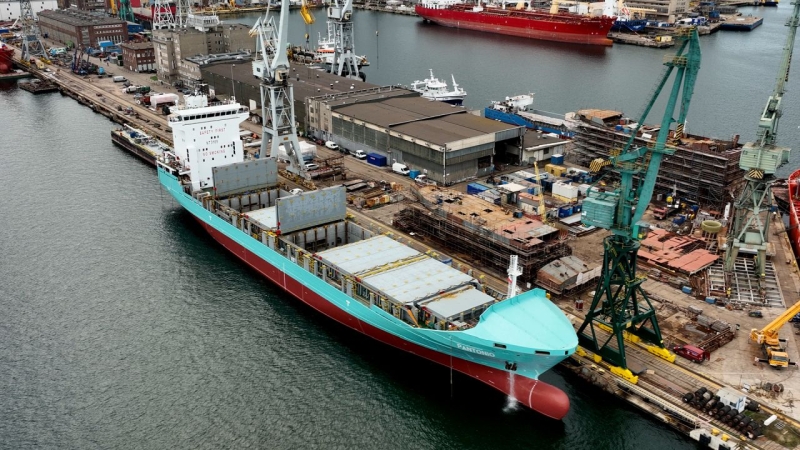 Stocznia Nauta zdobywa nowych klientów. Remont kontenerowca dla niemieckiego armatora-GospodarkaMorska.pl