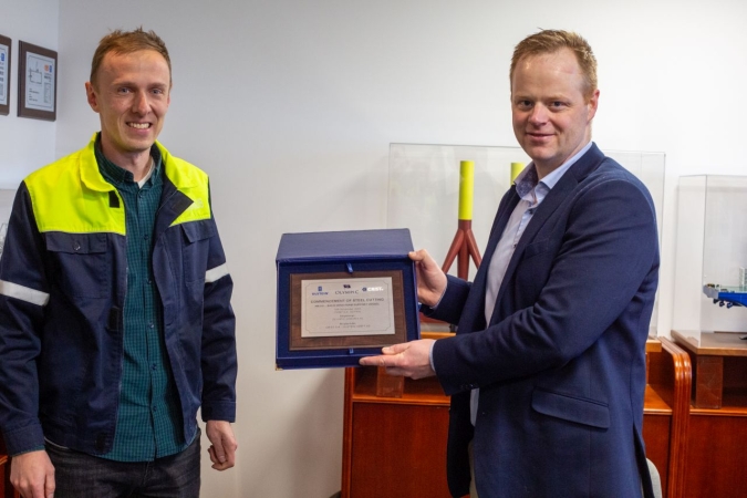 W stoczni Crist powstaje zeroemisyjny statek do obsługi offshore wind [ZDJĘCIA]-GospodarkaMorska.pl