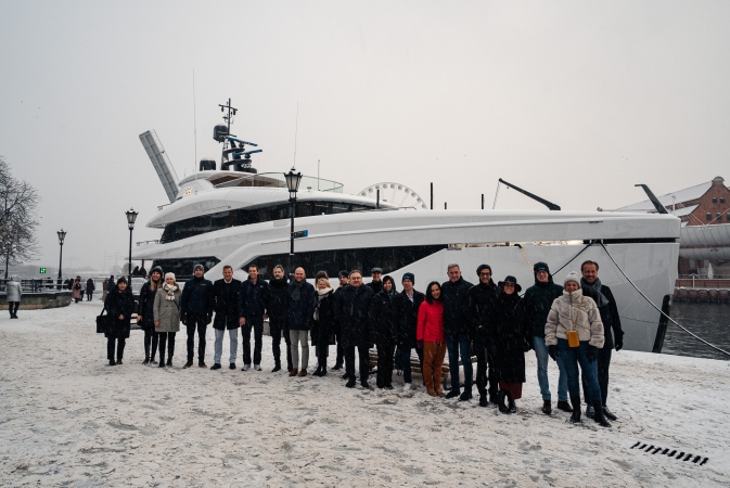 Superjacht stoczni Conrad przyciąga do Gdańska branżowców z całego świata [WIDEO, ZDJĘCIA]-GospodarkaMorska.pl