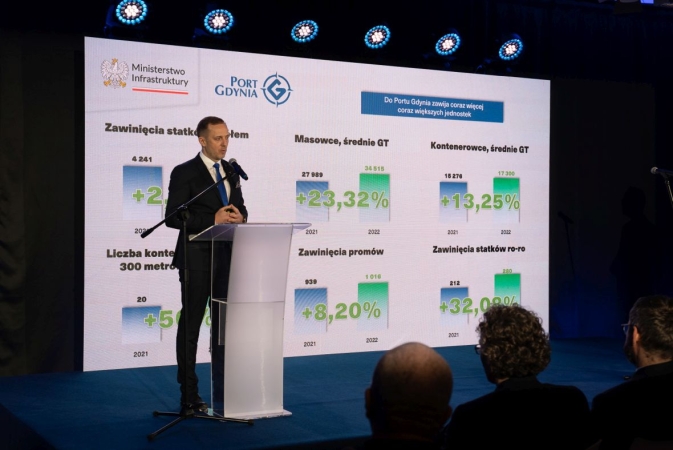 [WIDEO] Wyniki przeładunkowe polskich portów w 2022 roku - konferencja -GospodarkaMorska.pl
