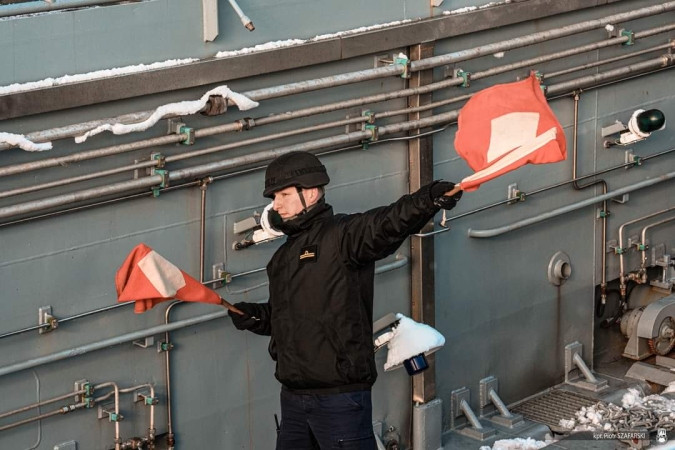 Współpraca okrętów 8. FOW z siłami 16. DZ w ramach ćwiczenia Zalew-23-GospodarkaMorska.pl