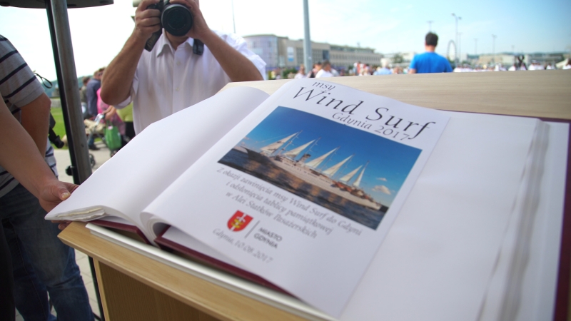 Wind Surf – kolejna gwiazda gdyńskiej Alei Statków Pasażerskich (foto, wideo)-GospodarkaMorska.pl