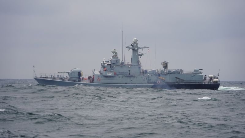 Ostre strzelanie podczas 