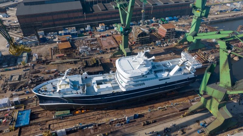 Kolejne wodowanie w Gdańsku. To drugi statek budowany przez Karstensena, który zjechał z pochylni-GospodarkaMorska.pl