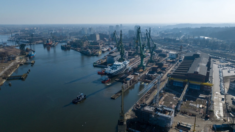 Kolejne wodowanie w Gdańsku. To drugi statek budowany przez Karstensena, który zjechał z pochylni-GospodarkaMorska.pl