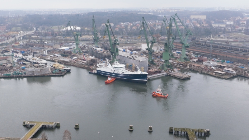 Kolejne wodowanie w Gdańsku. To drugi statek budowany przez Karstensena, który zjechał z pochylni-GospodarkaMorska.pl