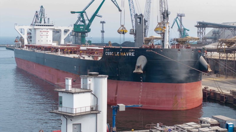 Kolos w Porcie Gdynia: rekordowy ładunek śruty sojowej w terminalu HES-GospodarkaMorska.pl