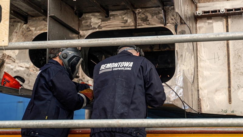 Położenie stępki pod ORP Rybitwa. To kolejny niszczyciel min powstający w stoczni Remontowa Shipbuilding S.A.-GospodarkaMorska.pl