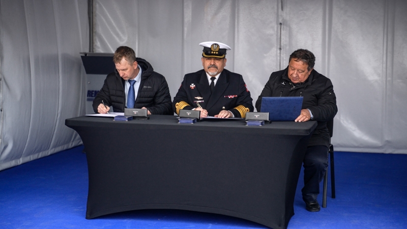 Położenie stępki pod ORP Rybitwa. To kolejny niszczyciel min powstający w stoczni Remontowa Shipbuilding S.A.-GospodarkaMorska.pl