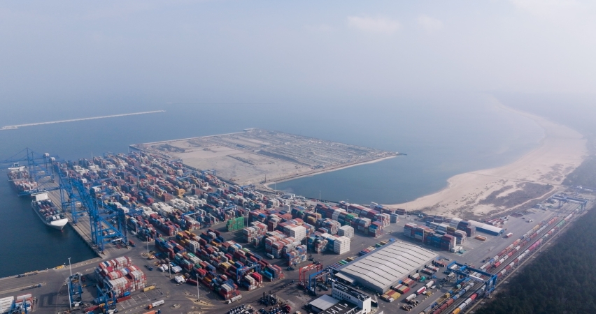 Port Gdańsk. Imponujące postępy na budowie terminalu T3 w Baltic Hub-GospodarkaMorska.pl