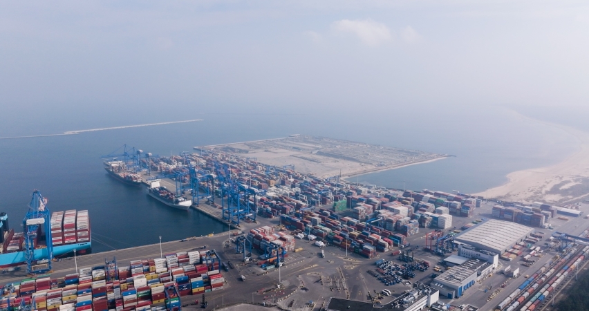 Port Gdańsk. Imponujące postępy na budowie terminalu T3 w Baltic Hub-GospodarkaMorska.pl