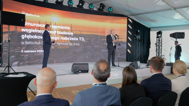 Baltic Hub powiększa Polskę. Kamień węgielny wmurowany, pierwsze statki w przyszłym roku-GospodarkaMorska.pl