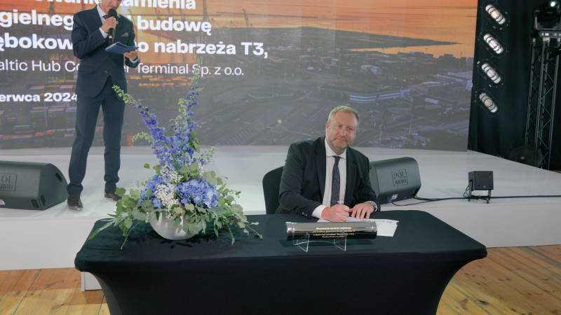 Baltic Hub powiększa Polskę. Kamień węgielny wmurowany, pierwsze statki w przyszłym roku-GospodarkaMorska.pl