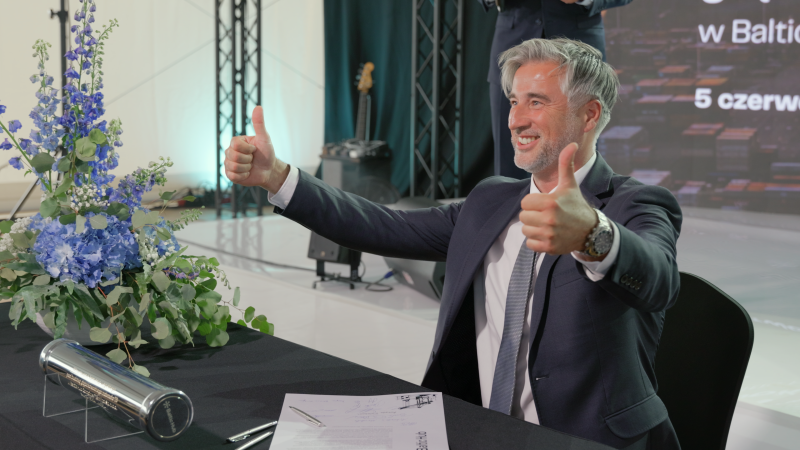 Baltic Hub powiększa Polskę. Kamień węgielny wmurowany, pierwsze statki w przyszłym roku-GospodarkaMorska.pl