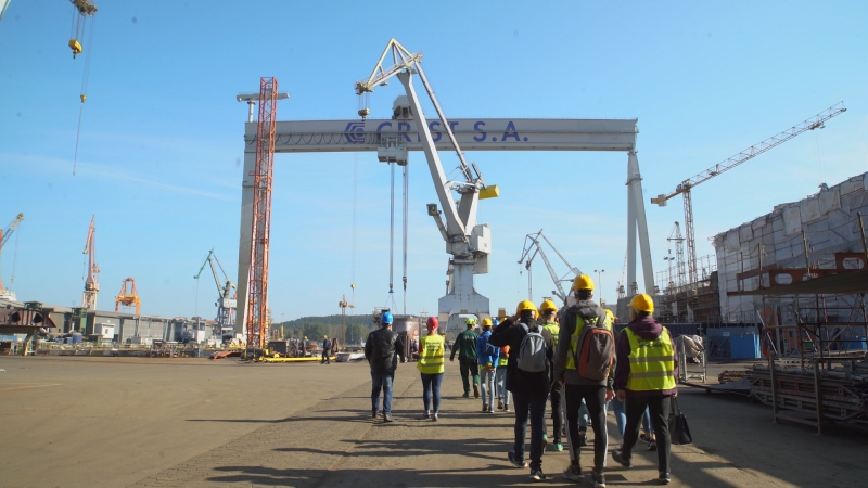 Odkrywamy gdyńskie stocznie gimnazjalistom-GospodarkaMorska.pl